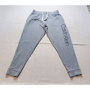 Calvin Klein Sleepwear Mens Small Gray Jogger Pants Logo Lounge Sweatpants 20